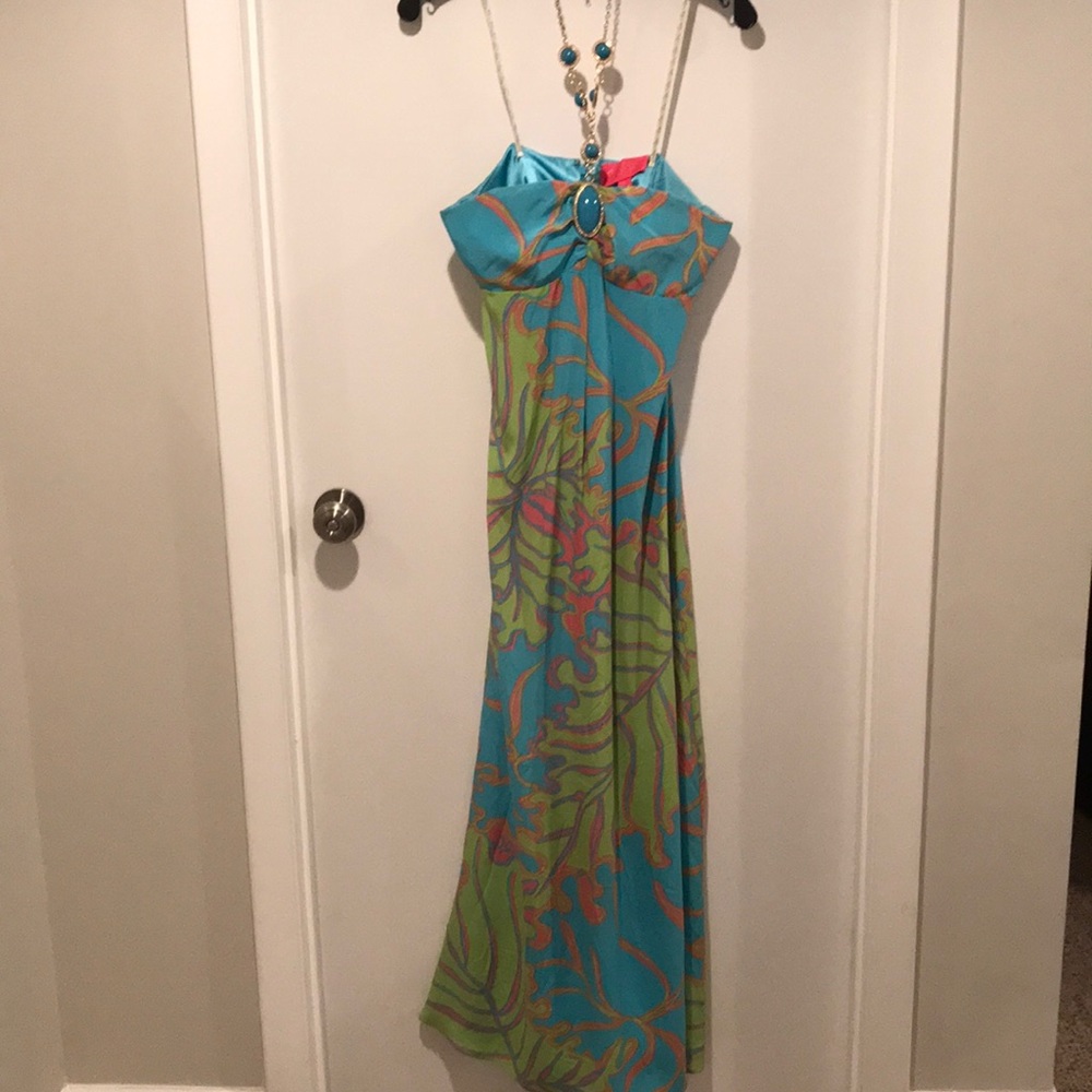 Lilly Pulitzer silk Jubilee long dress